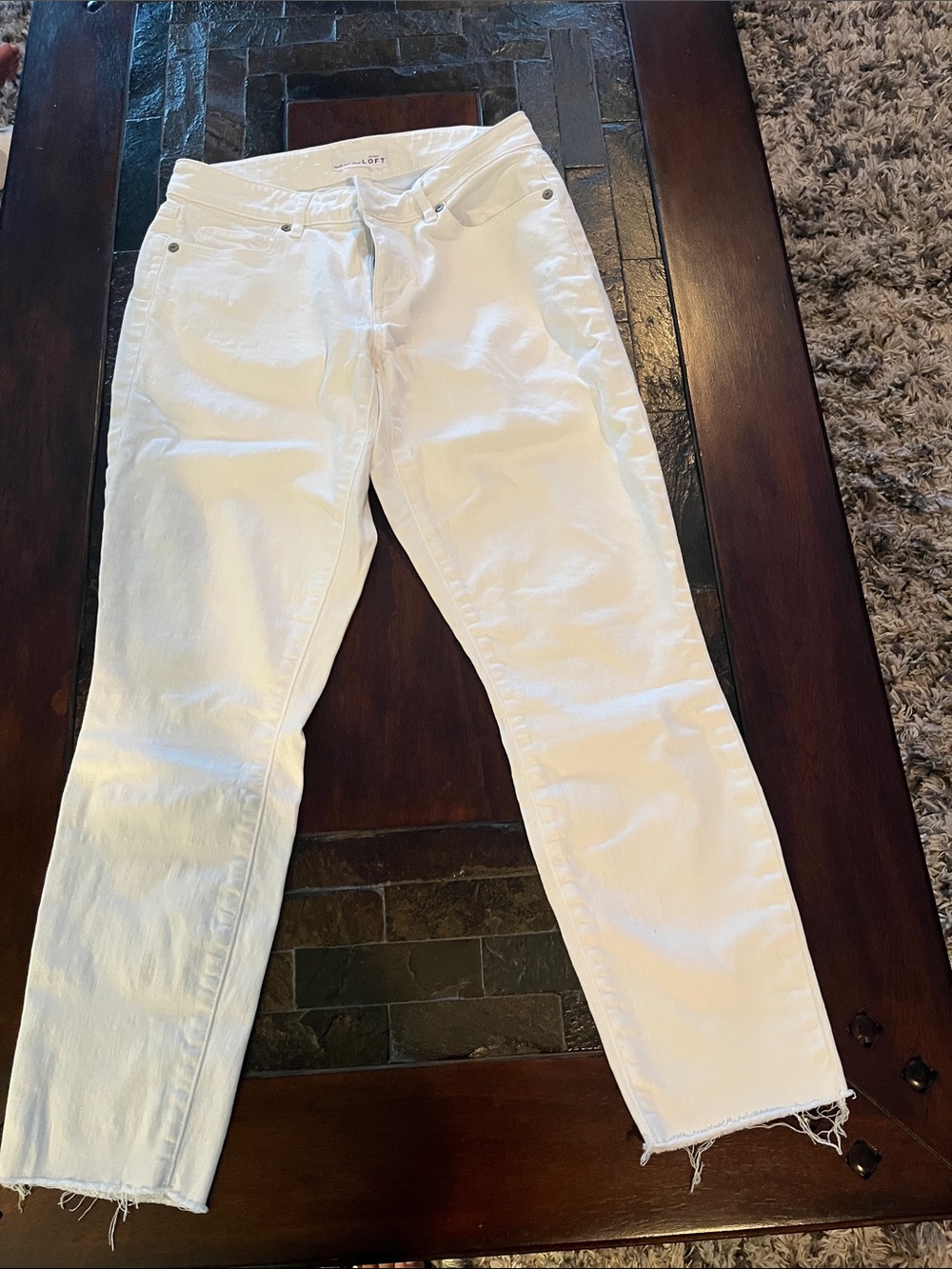 Loft White Women’s Curvy Skinny Jeans